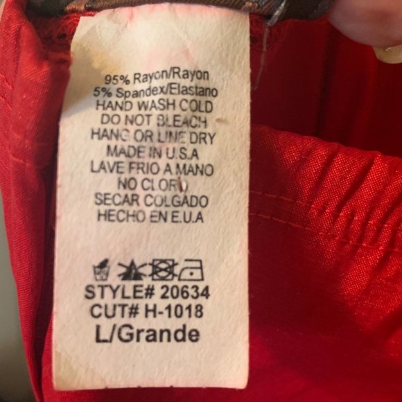 La Scala Short Red Formal Dress, L - Picture 4 of 4